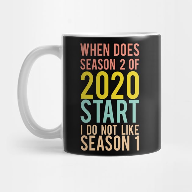 when does season 2 of 2020 start i do not like season 1 by PhiloArt